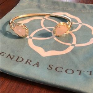 Andy gold bracelet in rose quartz